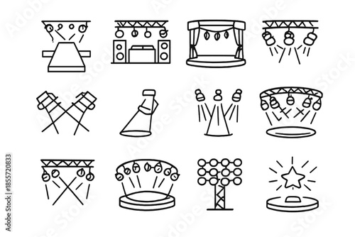 Stage Lighting Icons