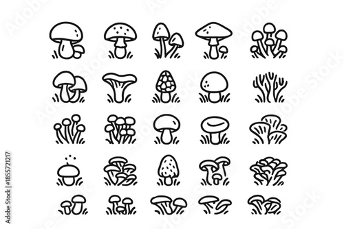 Mushroom Icon Set