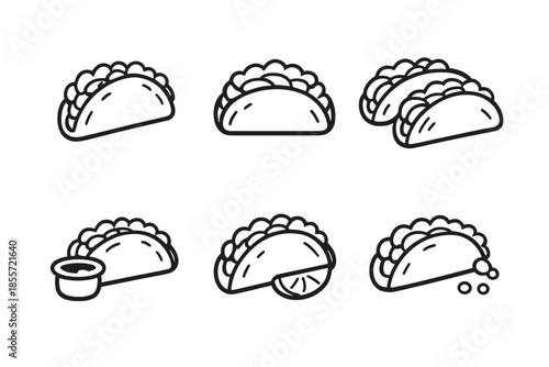 Taco Icons Set