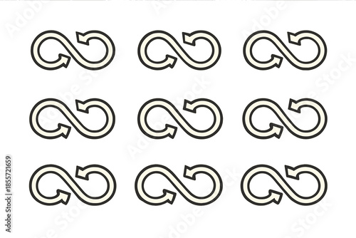 Infinity Loop Arrows Pattern