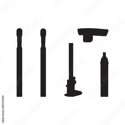 Mechanical and Workshop Tools Silhouette Set