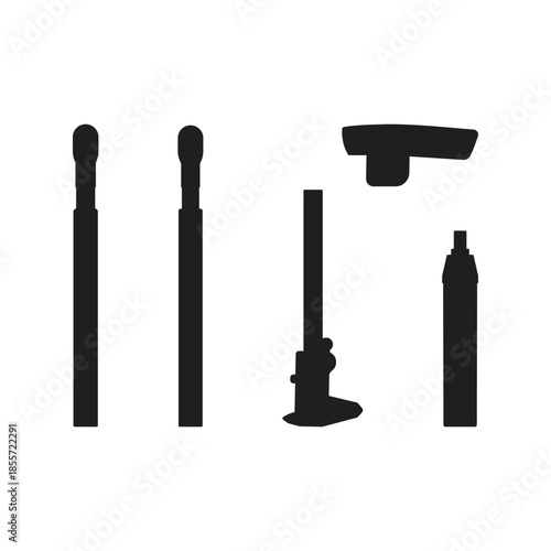Mechanical and Workshop Tools Silhouette Set