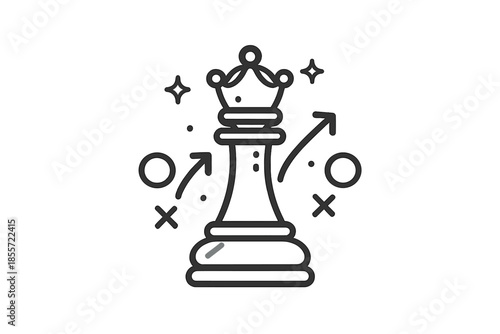 Chess Queen Strategy Icon