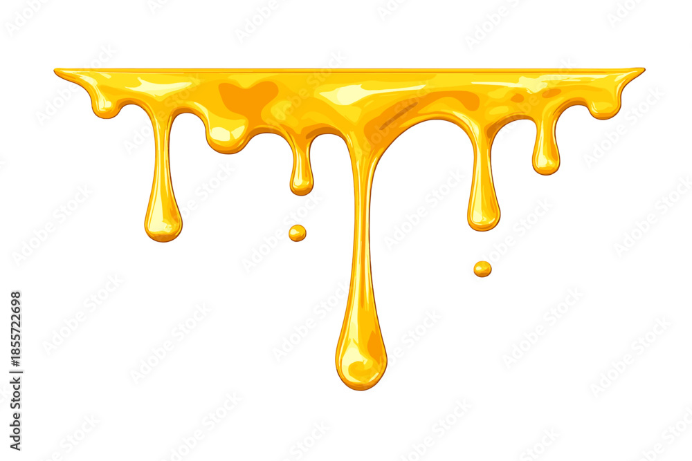 Fototapeta premium Golden Honey Dripping