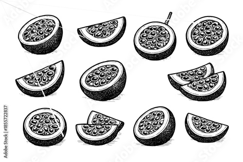Passion Fruit Illustrations