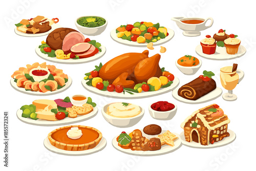 Thanksgiving Dinner Spread