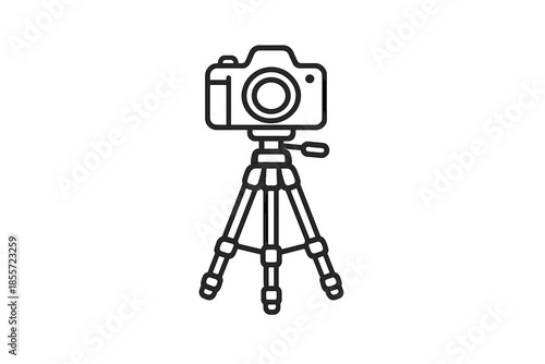 Camera on a Tripod Icon