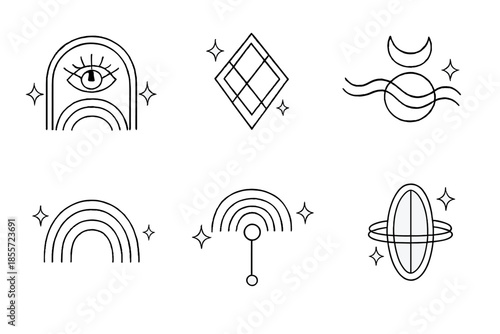 Celestial and Mystical Icons Set