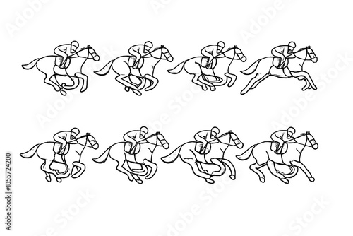 Horse Racing Animation Sequence