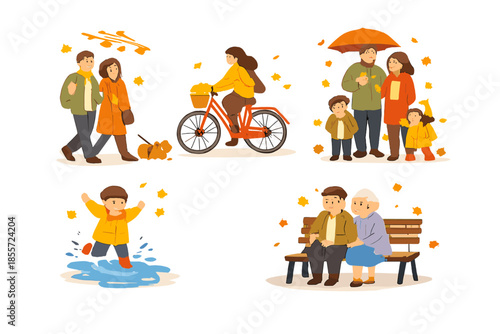 Autumnal Family Scenes