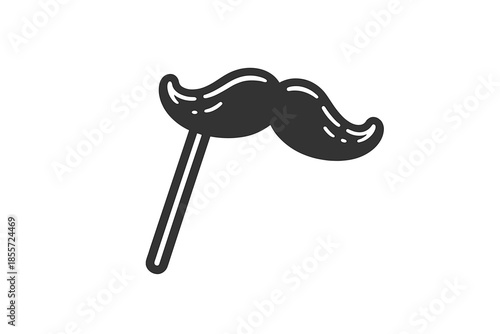 Cartoon Mustache on a Stick