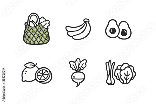 Healthy Food Icons Collection