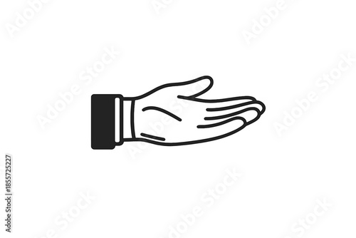 Outstretched hand icon