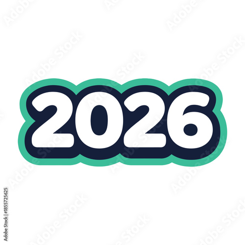 2026 Modern Number Typography Design