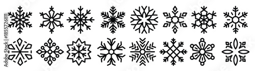pack of flakes line icons