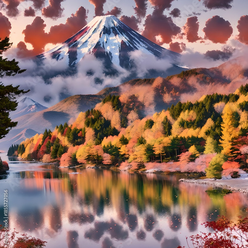 Fall Colors Near Mount Fuji