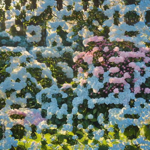 Spring floral beauty and tranquility