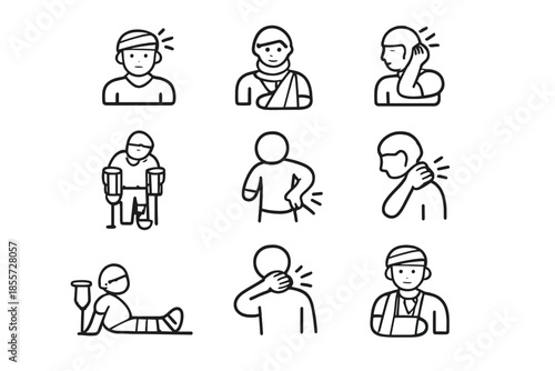 Medical Injury Icons