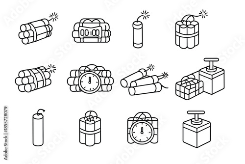 Bomb Icons Set