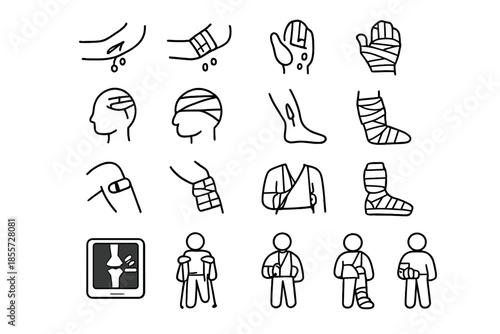 Medical Injury Icons
