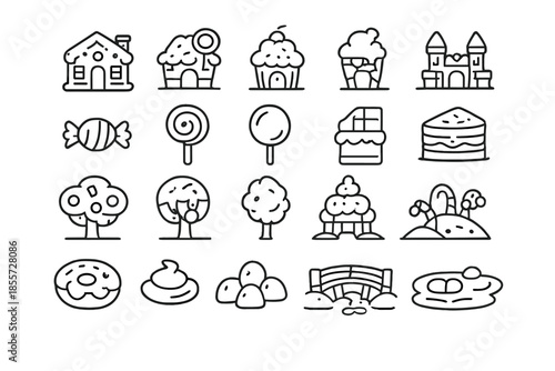 Sweet Fantasy Icons Set