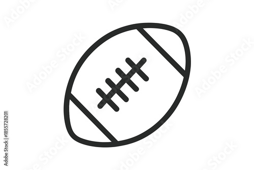 Stylized American Football Icon on Gradient Background