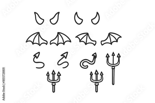Collection of Devilish Icons