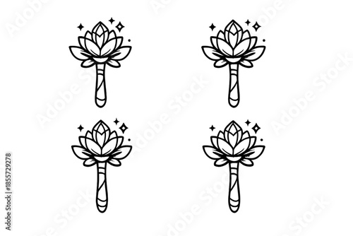 Lotus Flower Icon Set