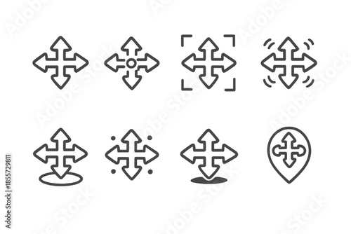 Directional Arrows Icons Set