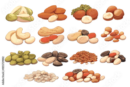 Assortment of Nuts and Seeds