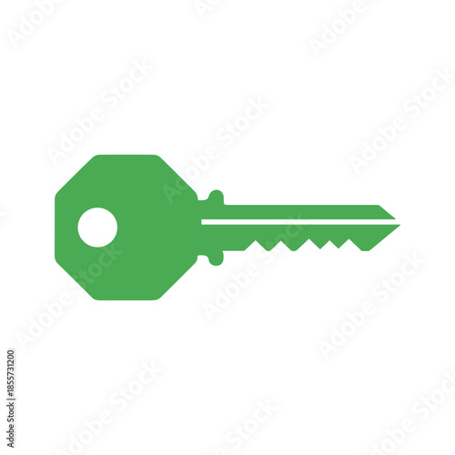 Green Key Vector Illustration