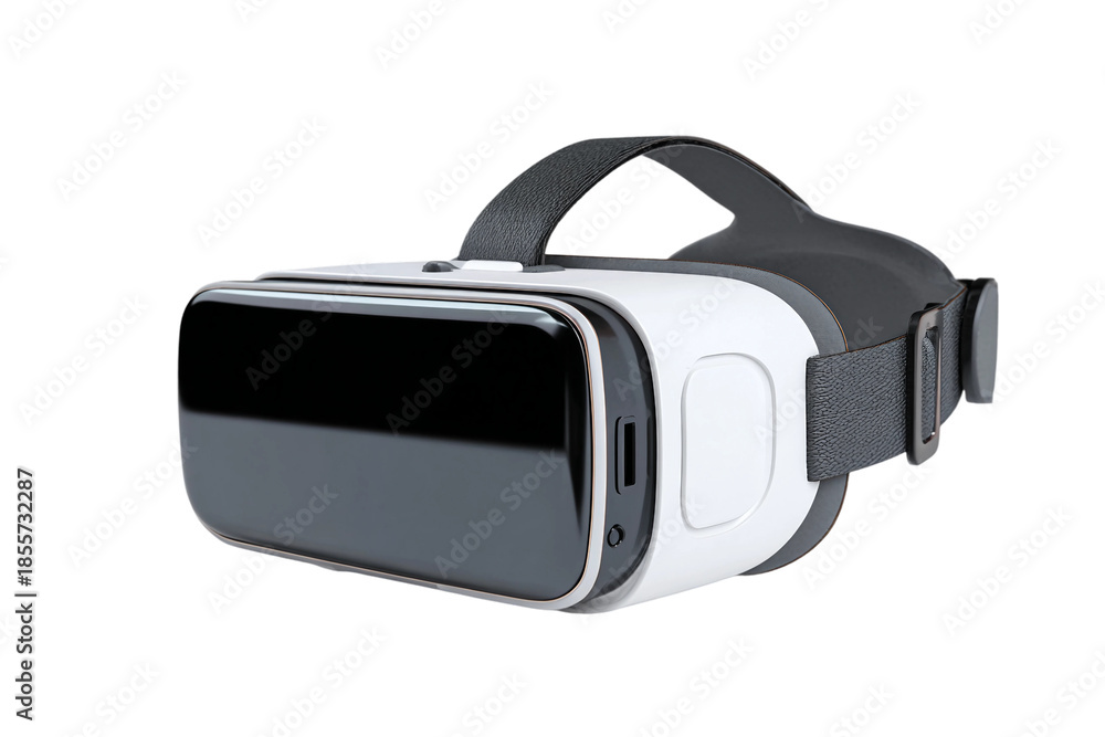Fototapeta premium Wireless VR headset for next generation gaming isolated on transparent background