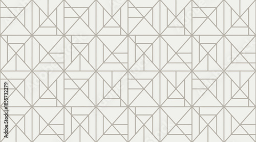 Geometric pattern with triangles and lines on white background