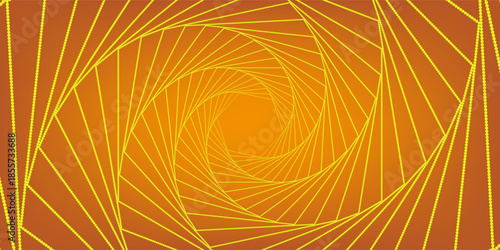 Amazing Halftone Spiral Effect. Abstract Colorful Dotted Circles. Round Shape Dots. Spiral Dotted Background, Icon. Editable Vector Design Element