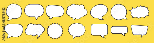 speech bubble pack template design