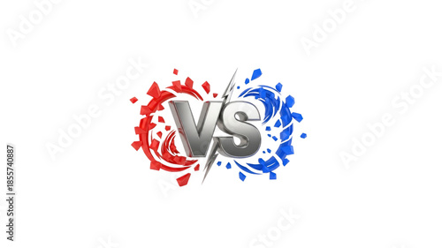 Versus competition concept shiny design