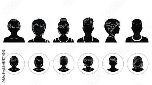 Set of fire flame vector icons and burning fire collection in different shapes and circular fire frames isolated on white