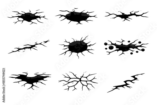 Collection of Cracked Surface Textures