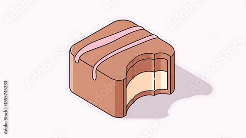 Simple cake with good design 