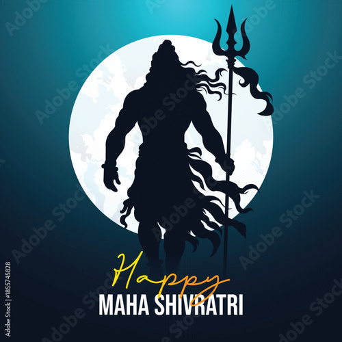 Vector illustration of maha shivratri