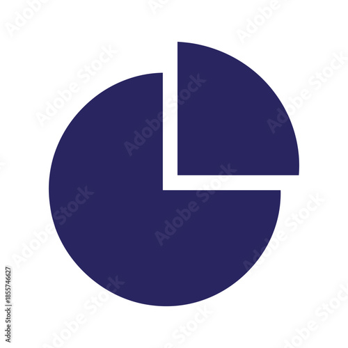 Blue Pie Chart Icon