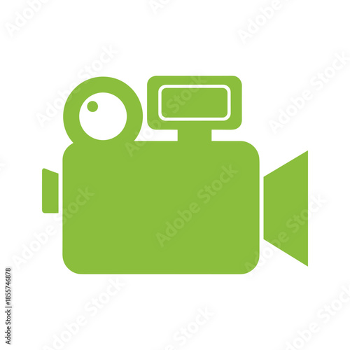 Green Video Camera Icon