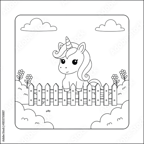 mermaid coloring page line art vector	