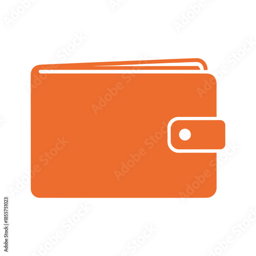 Orange Wallet Icon
