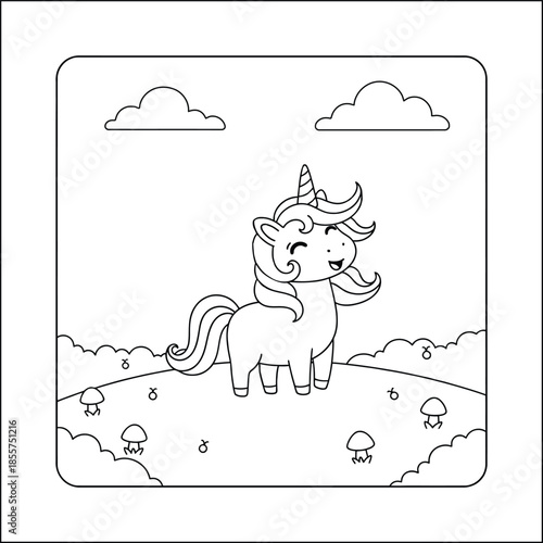 mermaid coloring page line art vector	