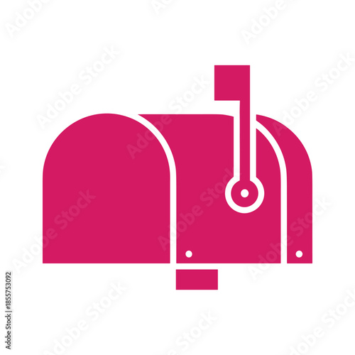 Pink Mailbox Icon