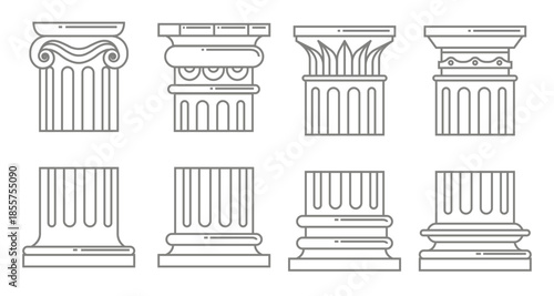 roman column icons