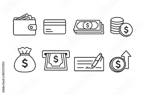 Money and Finance Icons Set