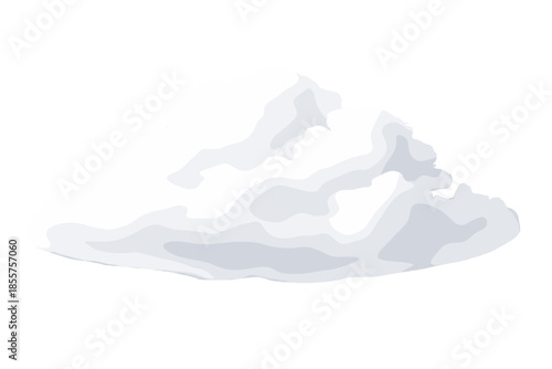 Bright Cumulus Cloud in Dramatic Gray Sky