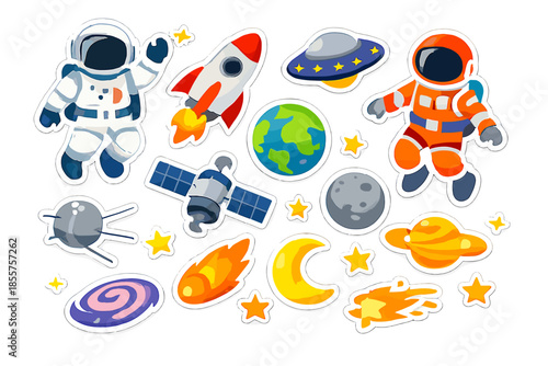 Space Adventure Sticker Collection